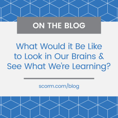 What Would it Be Like to Look in Our Brains & See What We're Learning